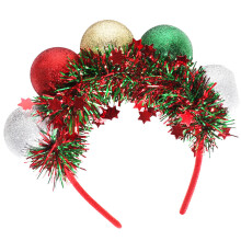 Accessoire de cheveux élégant, bandeau boule de père-couleur