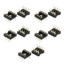 DIP8 IC Socket Plastic IC Test Base Withstands 100C For