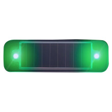 Solar Warning Light Caution Lamp Antitheft-Black green light