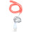 360 Degree Lighting Bendable Bulb Lamp 5V USB LED-red light 1