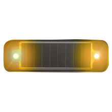 Solar Warning Light Night Security LED-Black yellow light
