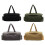 Corduroy Duffle Bag Spacious Lightweight Design Shoulder-Black 2
