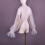 Designed Smooth White Bridal Arm Cover Easy Pullover-Cream 6