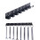 Sturdy Black Iron Wrench Rack Wall Mounted Space Saving-Set 6