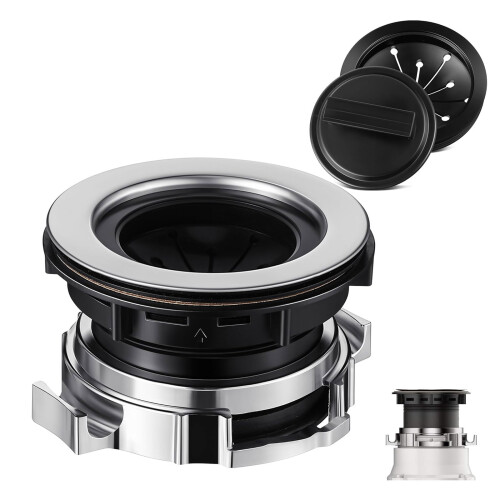 Disposal Splash Guard Garbage Stopper Black Quiet Collar Sink 1