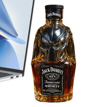 (China continental, B) Botella de licor de vidrio de 300 ml, decantador para alcohol, tapa hermética