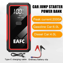 Nuevo arrancador de batería para coche de 2000/1200/600 A, arrancador de 2000 A