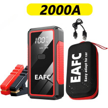 Arrancador de coche, batería externa portátil, 2000 A con caja