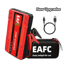 Arrancador de coche de 12 V, Power Bank de 600 A, rojo, con caja.