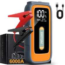 Arrancador de coche 6000A Pico 12V 26800mAh,