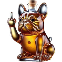 (Fadou---250ml) Divertido vaso de whisky con forma de dedo medio, pato, tortuga y perro, 10 oz, bote
