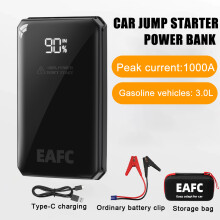 Arrancador de batería portátil para coche, 1000 A, bolsa estándar