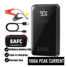 Arrancador portátil para coche EAFC de 12 V, 1000 A, bolsa estándar