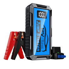 PSOOO Arrancador de emergencia portátil para coche, 6000 mAh 1000 A inteligente