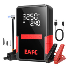 Arrancador de coche y compresor de aire EAFC 1200A, clip inteligente de 1200A