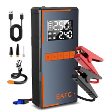 Arrancador de coche EAFC 4 en 1, 150 PSI, multifunción, con clip estándar.