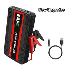 Arrancador de coche de 12 V, Power Bank de 600 A, negro