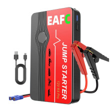 Arrancador de coche portátil EAFC Power Bank, 600A, con pinza estándar.