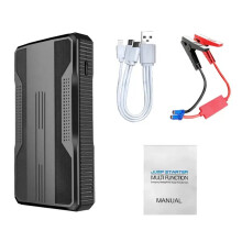Arrancador de batería para coche de 20000 mAh, 12 V, negro