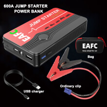 Arrancador de coche EAFC de 12 V, nuevo modelo mejorado, 600 A, estándar con bolsa.