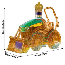 (A,CN) Decantador 3D con forma de tractor de 300 ml, botella de whisky o vino con forma de tractor,