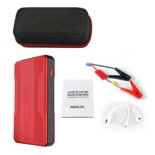 Arrancador de coche de 99800 mAh y 20000 mAh, 3000 A, color rojo, modelo R23, con bolsa.