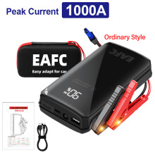 Arrancador de batería portátil Power Bank, cargador de batería de 1000 A con caja