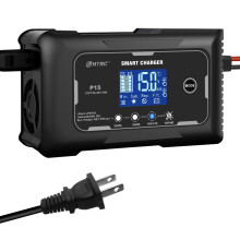 Cargador de batería para coche HTRC de 12V/24V, 15A, automático, enchufe estadounidense.