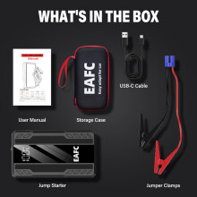 Batería de arranque para coche, Power Bank portátil, 1000A con caja