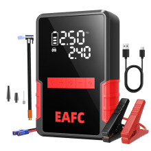 Arrancador de coche y compresor de aire EAFC 1200A, clip estándar de 1200A
