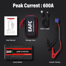 Arrancador de coche Power Bank para batería de coche, 600A con caja