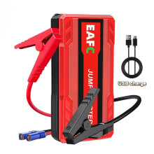 Arrancador de emergencia para coche EAFC 600A 12V, arrancador de 600A rojo