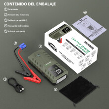Arrancador de coche, arranque de batería de coche de 6000 mAh, 6000 mAh