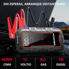 Arrancador de batería para coche de 6000 A de potencia máxima, B03-B