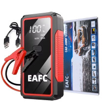 Arrancador de coche EAFC de 12 V, 2000 A con cargador para coche.