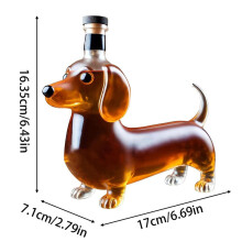 (como en la imagen) Botellas de whisky con forma de perro salchicha, botella de alcohol para licores