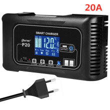 Cargador de batería para coche HTRC de alta potencia inteligente, 20A, enchufe europeo, España