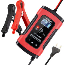 Cargador portátil de baterías para coche con pantalla LCD, UE