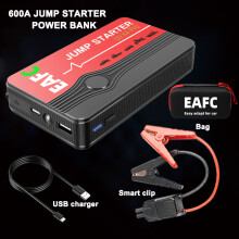 Arrancador de coche EAFC de 12 V, 600 A, inteligente, con bolsa.
