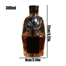 (China continental, B) Decantador de whisky de 300 ml, decantador para alcohol, tapa hermética, dise