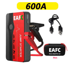 Arrancador de coche, batería externa portátil, 600 A con caja
