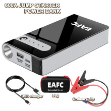 EAFC 12V Arranque de emergencia portátil para coche, color negro con bolsa