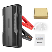 Arrancador de batería para coche de 20000 mAh, 12 V, negro, sencillo
