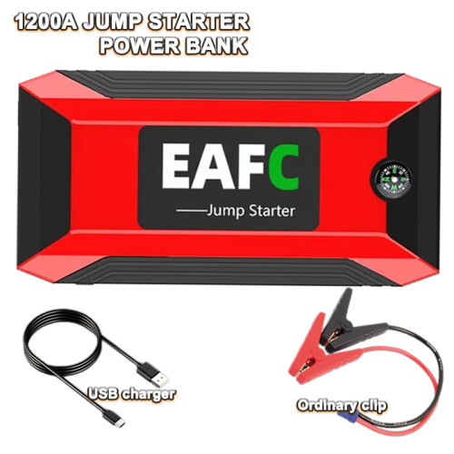 Arrancador portátil para coche EAFC, 1200A