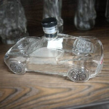 (Decantador de coche C) Nuevo decantador de whisky con forma de motor de coche, decantador de crista