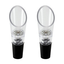 (2 piezas) Decantador potenciador de aroma de vino de 2 piezas, boquilla antigoteo, portátil, apto p