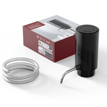 (Dispensador de vino) Dispensador aireador de vino automático recargable, decantador de vino eléctri