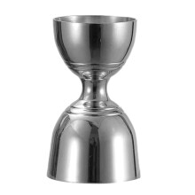 (A--1 pieza) Medidor de 2 oz/1 oz para barman, de acero inoxidable, con medidas, doble cabezal de 1/