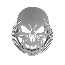 Colador de cóctel Hawthorne de acero inoxidable (Calavera Maligna)
