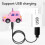 Reloj mini de coche RC rosa 3.7V 100mAh USB-Carga 12